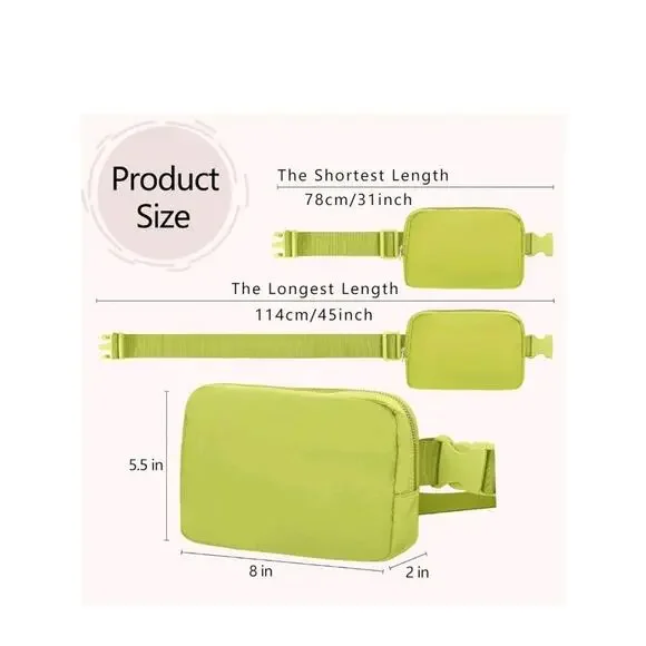 Fanny Pack Crossbody Bag for Women and Men, Belt Bag for Hiking Bum Bag with. - Picture 3 of 9